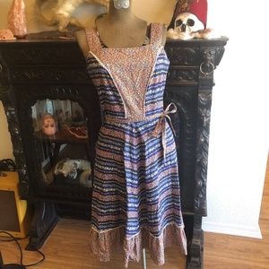 Vintage German Multicolored Western style dress